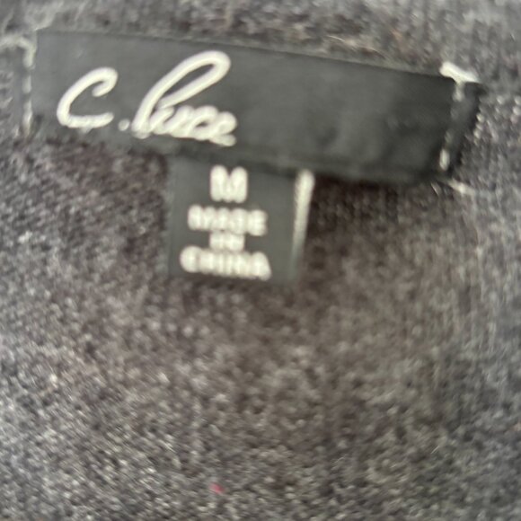 Grey Angora Wool Sweater with Crochet - Picture 6 of 6